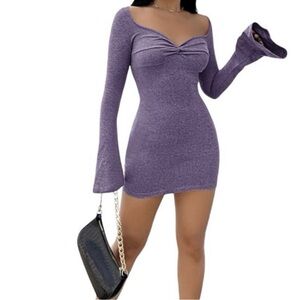 SHEIN Lavender Short Dress